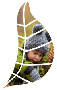 Child on leaf